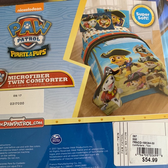 Paw patrol Comforter- TWIN - Picture 1 of 3